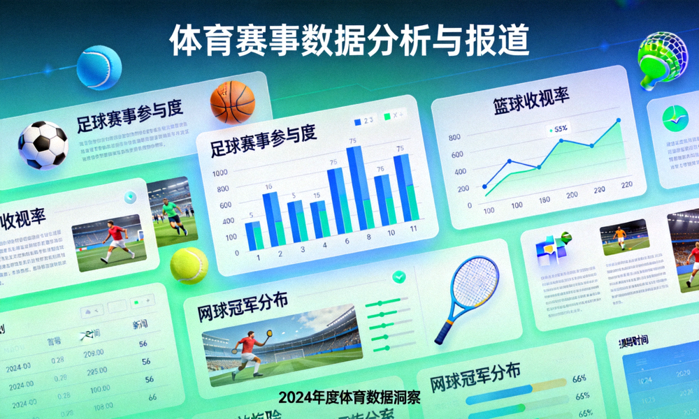 体育资讯板块主视觉图 - 各类体育赛事数据分析与报道展示