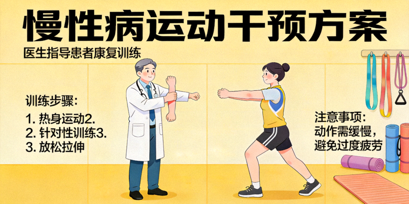 慢性病运动干预方案：医生指导患者进行康复训练
