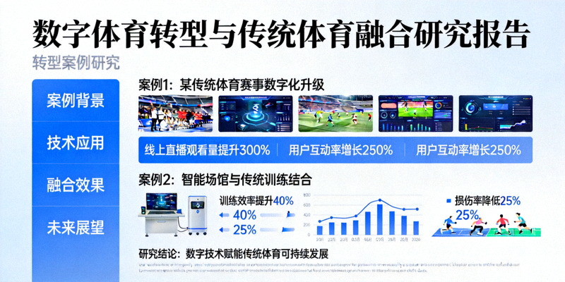 数字体育转型与传统体育融合研究报告详细内容 - 转型案例研究