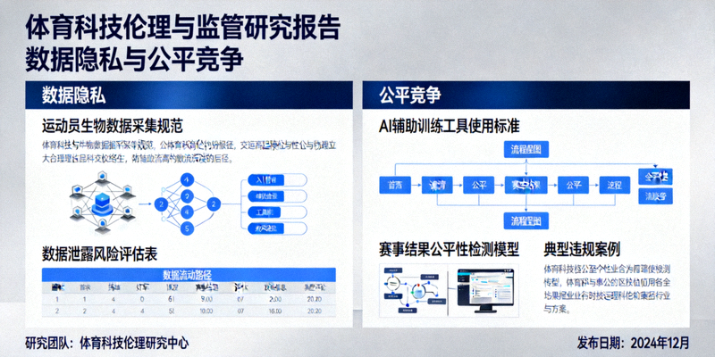 体育科技伦理与监管研究报告详细内容 - 数据隐私与公平竞争