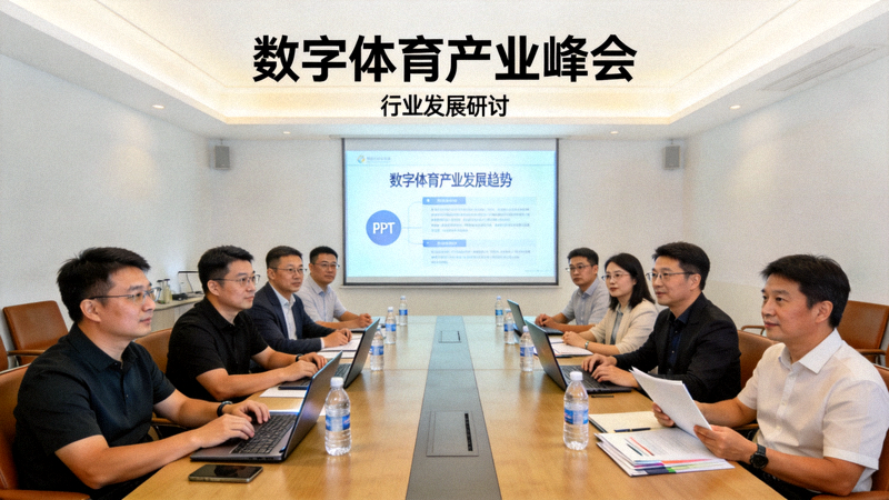 数字体育产业峰会现场专家学者围绕行业发展进行研讨