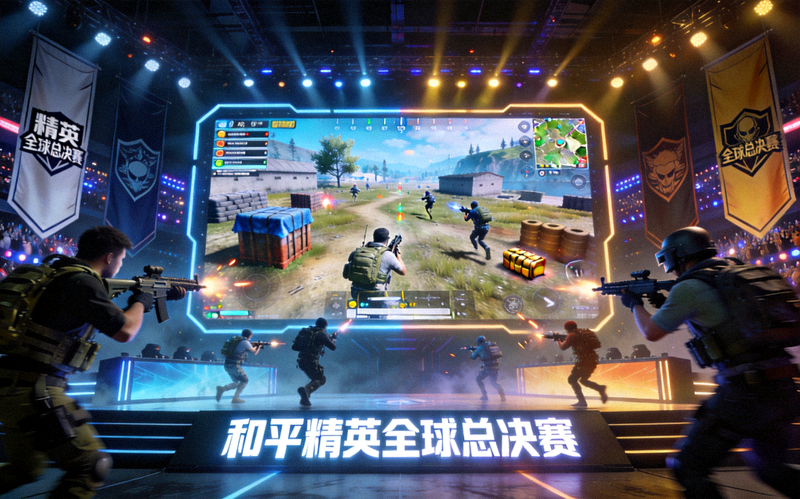 和平精英全球总决赛现场 - 战术竞技比赛画面