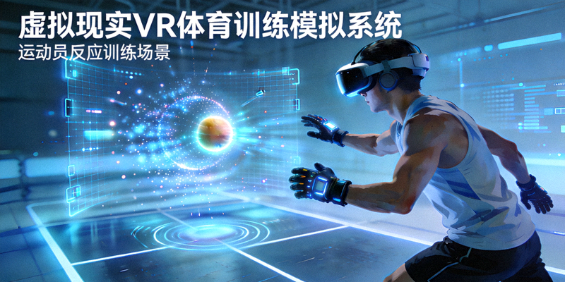 虚拟现实VR体育训练模拟系统 - 运动员在虚拟环境中进行反应训练