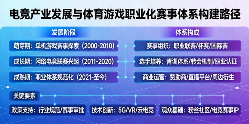 电竞产业发展与体育游戏职业化赛事体系构建路径