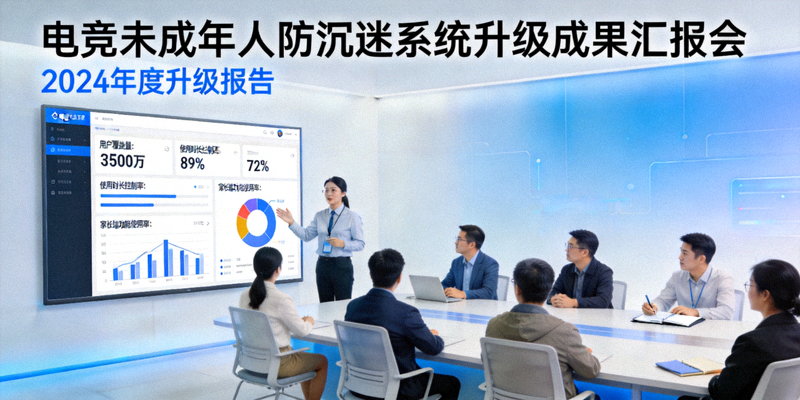 电竞未成年人防沉迷系统升级成果汇报会