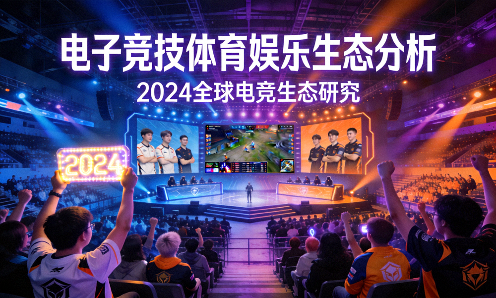 电竞比赛现场观众热烈观赛场景 - 电子竞技体育娱乐生态分析主视觉图