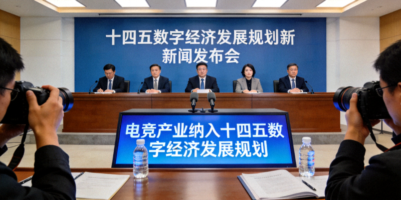 电竞产业纳入十四五数字经济发展规划新闻发布会现场照片