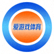 爱游戏体育官方页脚品牌标志 - 蓝橙渐变圆形徽标