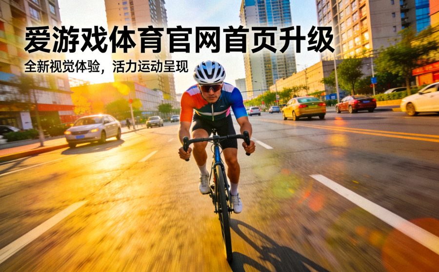 爱游戏体育官网首页升级新闻配图 - 骑行者穿越城市道路的运动画面